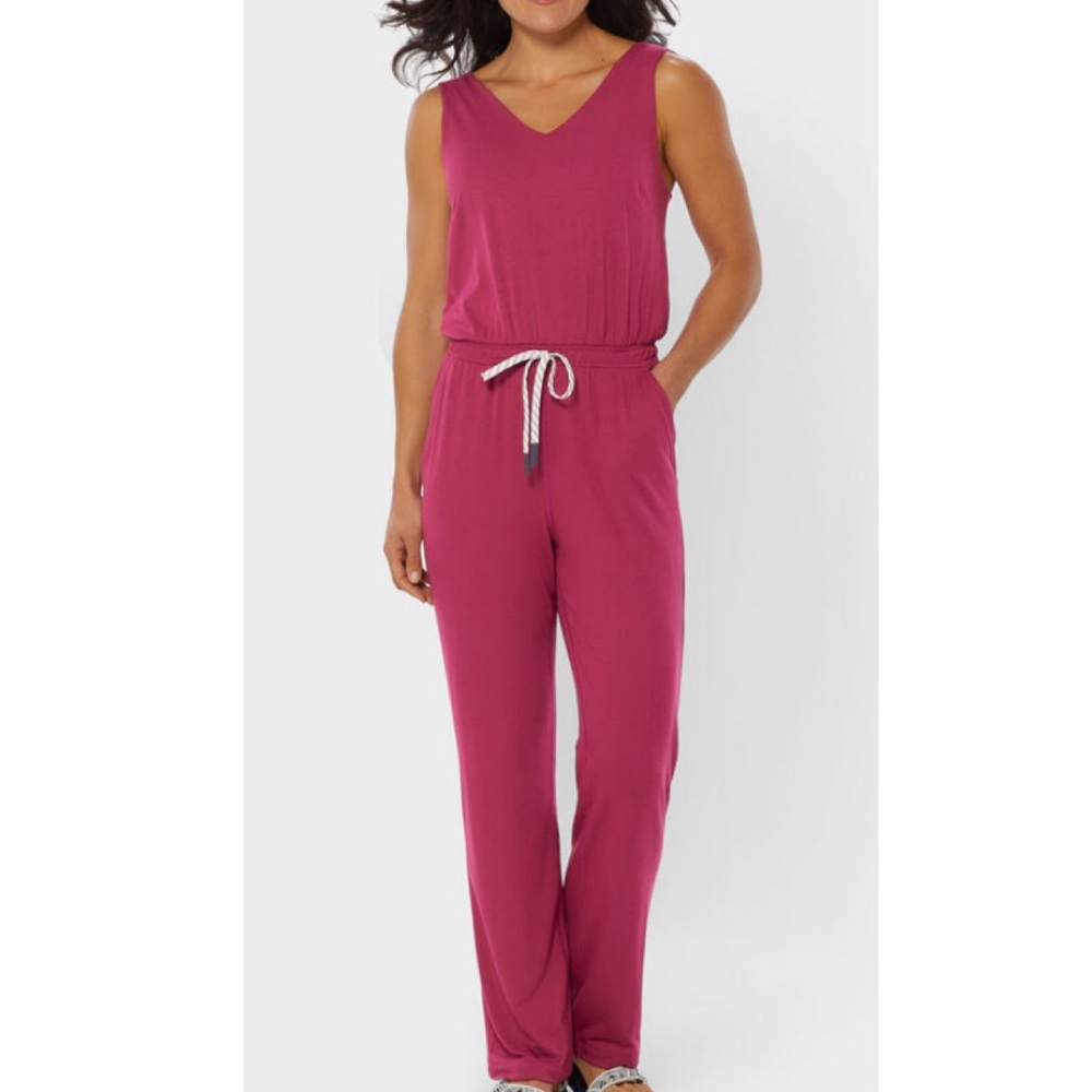 💐 NWT AKHG renew bamboo tank jumpsuit sz XL